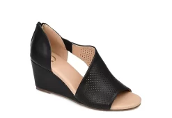 Journee Collection Womens Aretha Wedge Sandal - Black