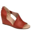 Journee Collection Womens Aretha Wedge Sandal - Rust