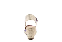 Journee Collection Womens Ashlyn Wedge Sandal - Purple -Skechers Store US 01 102163 04