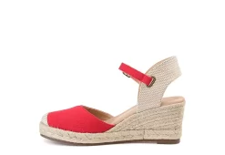 Journee Collection Womens Ashlyn Wedge Sandal - Red -Skechers Store US 01 102164 03