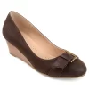 Journee Collection Womens Graysn Wedge Pump - Brown -Skechers Store US 01 102243 00