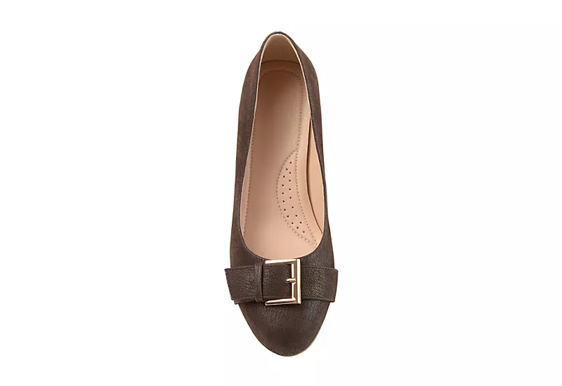 Journee Collection Womens Graysn Wedge Pump - Brown 8 Journee Collection Womens Graysn Wedge Pump - Brown - Image 6