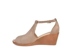 Journee Collection Womens Kedzie Wedge Sandal - Taupe -Skechers Store US 01 102269 03