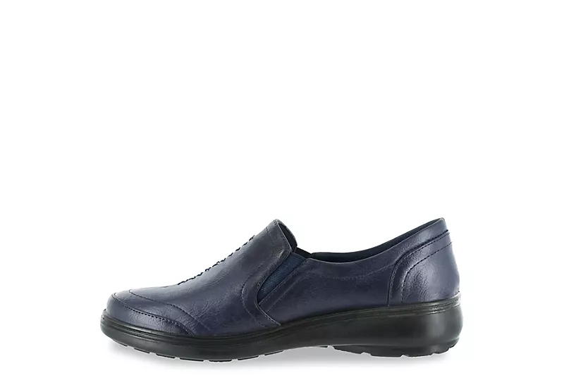 Easy Street Womens Ultimate Slip On Sneaker - Navy 6 Easy Street Womens Ultimate Slip On Sneaker - Navy - Image 4