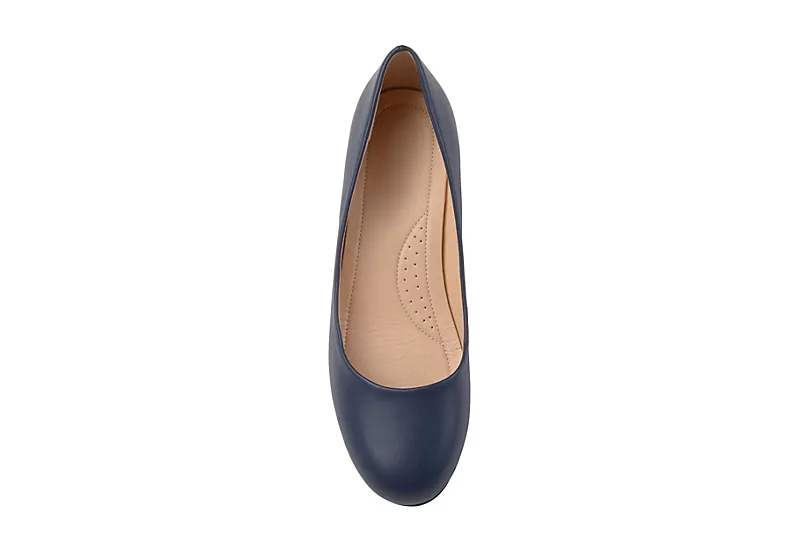 Journee Collection Womens Saar Pump - Navy 8 Journee Collection Womens Saar Pump - Navy - Image 6