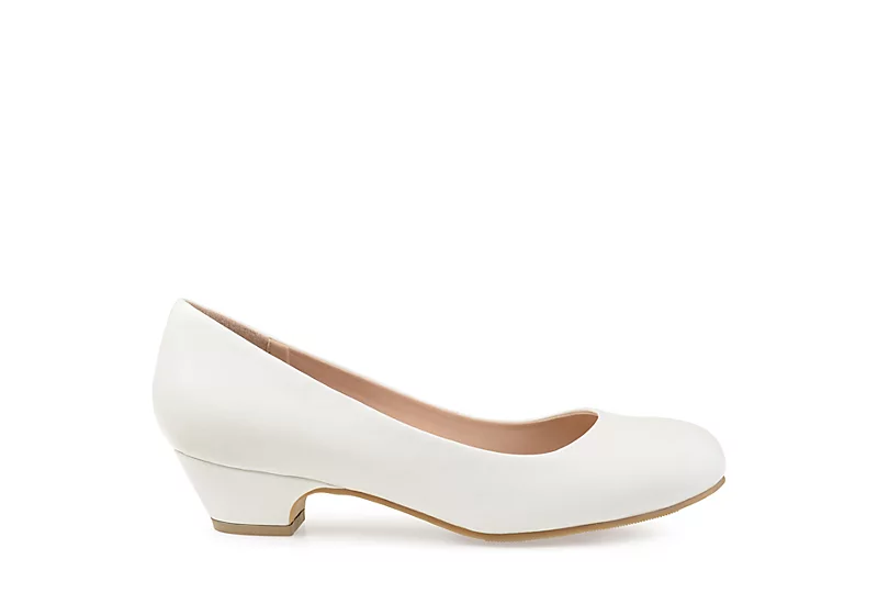 Journee Collection Womens Saar Pump - White 4 Journee Collection Womens Saar Pump - White - Image 2