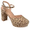 Journee Collection Womens Roslynn Platform Pump - Leopard -Skechers Store US 01 103526 00