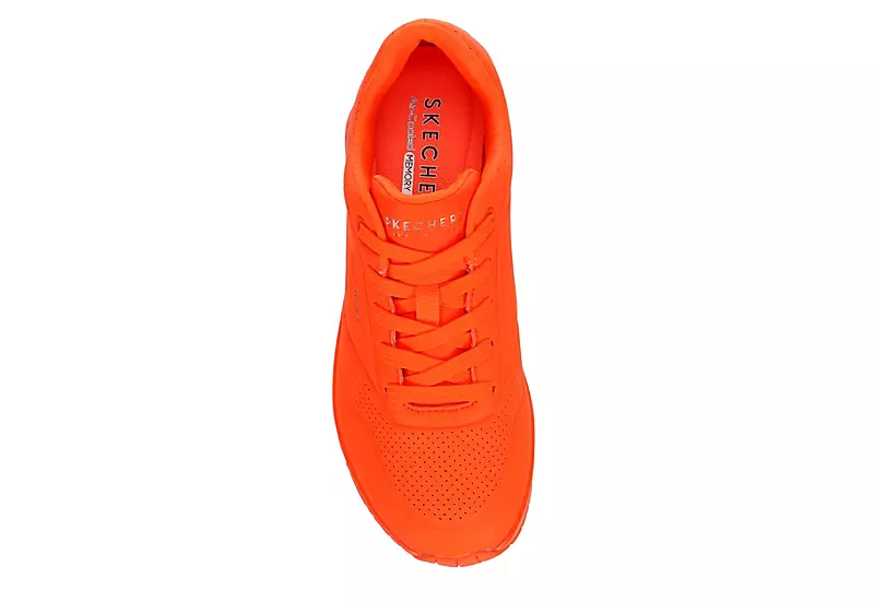 Skechers Womens Uno Sneaker - Orange 8 Skechers Womens Uno Sneaker - Orange - Image 6