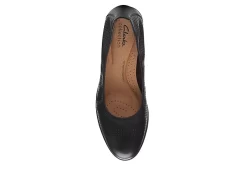 Clarks Womens Jeanette Ease Flat - Black -Skechers Store US 01 105283 05