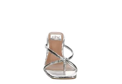 Dv By Dolce Vita Womens Zanna Slide Sandal - Silver -Skechers Store US 01 105650 02