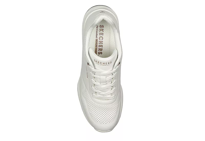 Skechers Womens Million Air Elevated Air Sneaker - White 6 Skechers Womens Million Air Elevated Air Sneaker - White - Image 4