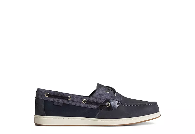 Sperry Womens Coastfish 2-eye Boat Shoe - Navy 4 Sperry Womens Coastfish 2-eye Boat Shoe - Navy - Image 2