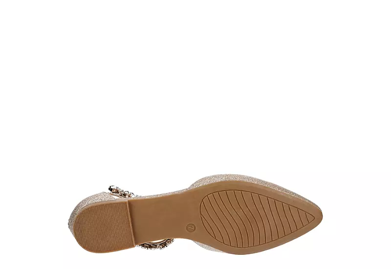 Michael By Michael Shannon Womens Alora Flat - Gold 9 Michael By Michael Shannon Womens Alora Flat - Gold - Image 7