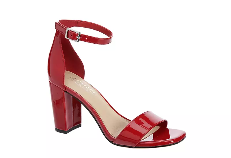 Michael By Michael Shannon Womens Stella Sandal - Red 3 Michael By Michael Shannon Womens Stella Sandal - Red