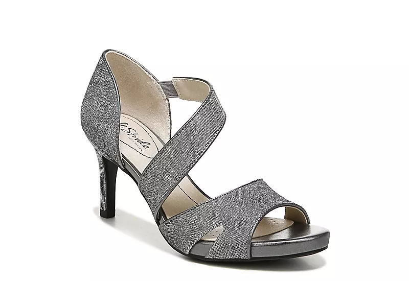 Lifestride Womens Mega Platform Sandal - Pewter 3 Lifestride Womens Mega Platform Sandal - Pewter