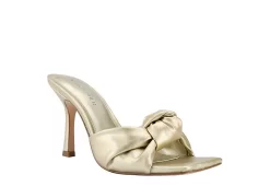 Marc Fisher Womens Daliot Slide Sandal - Gold