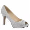 Adrienne Vittadini Womens Gervin Pump - Silver -Skechers Store US 01 106399 00