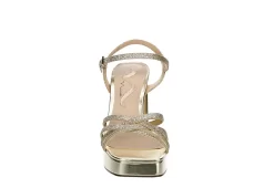 N By Nina Womens Sabrina Platform Sandal - Champagne -Skechers Store US 01 106405 02