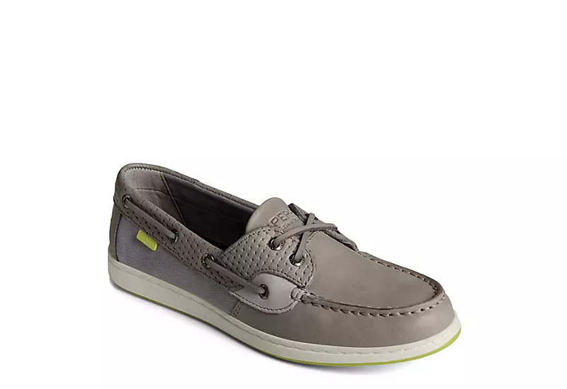 Sperry Womens Coastfish 2-eye Boat Shoe - Grey 3 Sperry Womens Coastfish 2-eye Boat Shoe - Grey