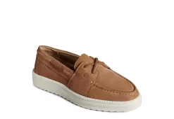 Sperry Womens Cruise Plushstep Boat Shoe - Tan