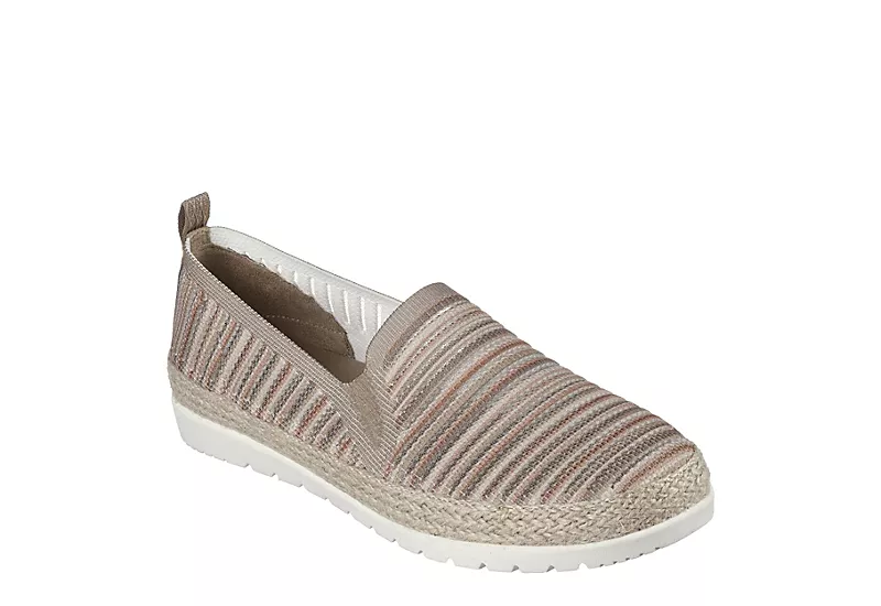 Skechers Womens Flexpadrille 3.0 Serene Sweetie Slip On Sneaker - Taupe 3 Skechers Womens Flexpadrille 3.0 Serene Sweetie Slip On Sneaker - Taupe