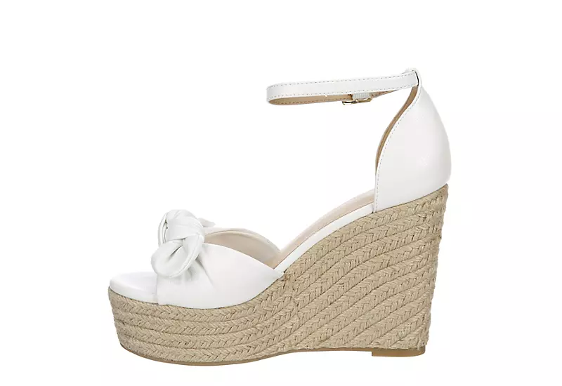 Michael By Michael Shannon Womens Baye Wedge Sandal - White 6 Michael By Michael Shannon Womens Baye Wedge Sandal - White - Image 4