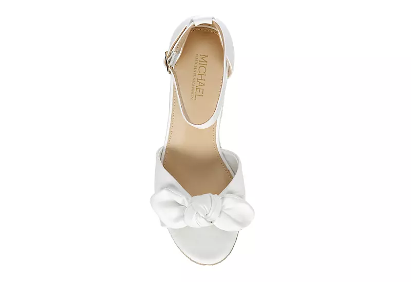 Michael By Michael Shannon Womens Baye Wedge Sandal - White 8 Michael By Michael Shannon Womens Baye Wedge Sandal - White - Image 6