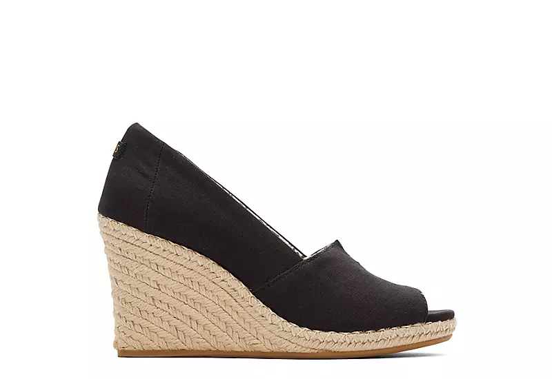 Toms Womens Michelle Wedge - Black 4 Toms Womens Michelle Wedge - Black - Image 2
