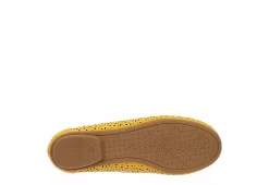 Mootsies Tootsies Womens Belva Flat - Yellow -Skechers Store US 01 107414 06