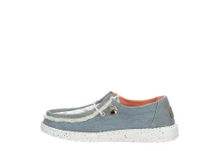 Heydude Womens Wendy Slip On Sneaker - Light Blue -Skechers Store US 01 107485 03