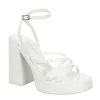 Madden Girl Womens Aces Platform Sandal - White