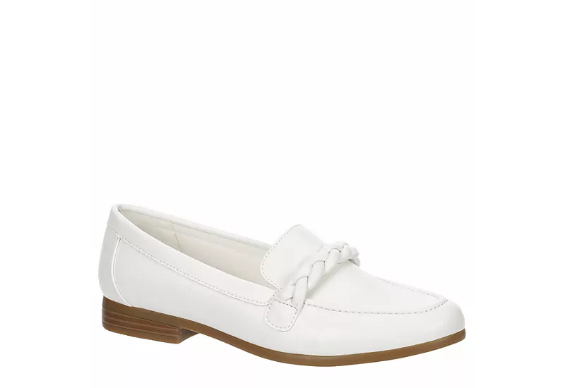 Michael By Michael Shannon Womens Suzie Loafer - White 3 Michael By Michael Shannon Womens Suzie Loafer - White
