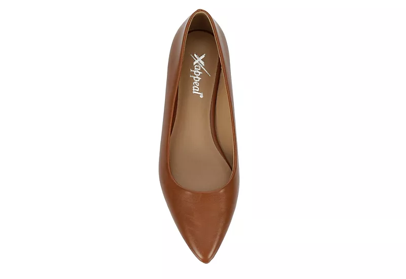 Xappeal Womens Rebecca Flat - Cognac 8 Xappeal Womens Rebecca Flat - Cognac - Image 6