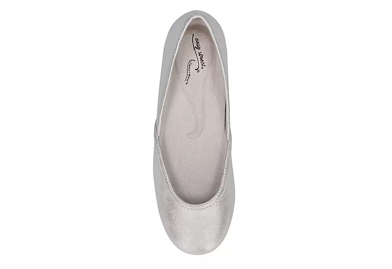 Easy Street Womens Tamar Flat - Silver 8 Easy Street Womens Tamar Flat - Silver - Image 6