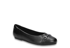 Easy Street Womens Asher Flat - Black