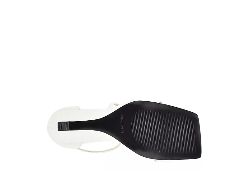 Nine West Womens Rolga Wedge Sandal - White 7 Nine West Womens Rolga Wedge Sandal - White - Image 5