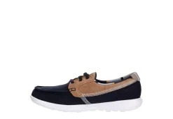 Skechers Womens Go Walk Lite Playa Vista Boat Shoe - Navy 12 Skechers Womens Go Walk Lite Playa Vista Boat Shoe - Navy -Skechers Store US 01 112127 03
