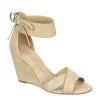 Chinese Laundry Womens Celly Wedge Sandal - Beige -Skechers Store US 01 132194 00
