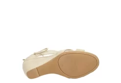 Chinese Laundry Womens Celly Wedge Sandal - Beige -Skechers Store US 01 132194 06
