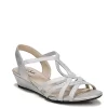 Lifestride Womens Yaya Wedge Sandal - Silver -Skechers Store US 01 200113 00