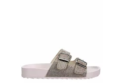 Madden Girl Womens Teddy Footbed Slide Sandal - Blush -Skechers Store US 01 201894 01