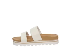 Reef Womens Banded Horizon Hi Slide Sandal - White -Skechers Store US 01 202350 03
