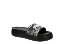 Puma Womens Platform Slide Zellige Sandal - Black