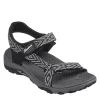 Skechers Womens Arch Fit Reggae Outdoor Sandal - Black