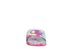 Champion Womens Mega Slide Tie Dye Slide Sandal - Pink -Skechers Store US 01 202432 02