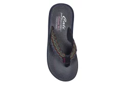 Skechers Womens Asana Flip Flop Sandal - Navy 12 Skechers Womens Asana Flip Flop Sandal - Navy -Skechers Store US 01 202468 03