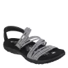 Skechers Womens Reggae Slim - Sweet Route Womens Sandal - Black