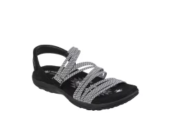 Skechers Womens Reggae Slim - Sweet Route Womens Sandal - Black