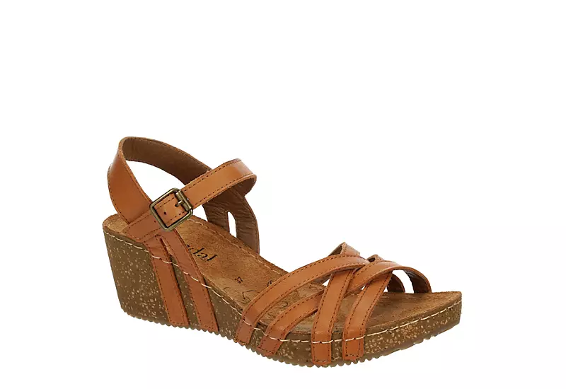 Bjorndal Womens Lily Wedge Sandal - Tan 3 Bjorndal Womens Lily Wedge Sandal - Tan