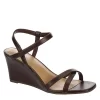 Michael By Michael Shannon Womens Lulu Wedge Sandal - Espresso